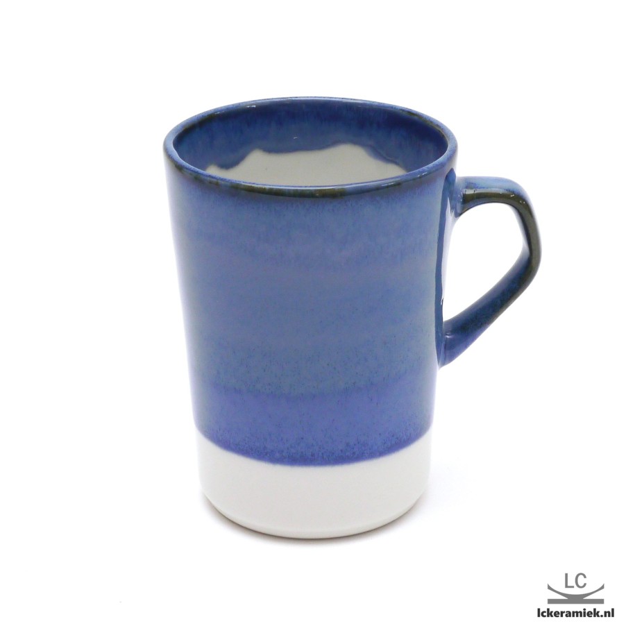 Servies Lc Keramiek | Porseleinen Kopje Gentiaan Blauw 200Ml