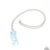 Sieraden Lc Keramiek | Ketting Met Porseleinen Hanger Blauw Kant