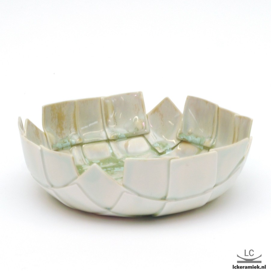 Servies Lc Keramiek | Groene Porseleinen Schaal, Rond 816Cm