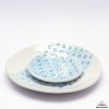 Servies Lc Keramiek | Bordenset Blauw Weefsel