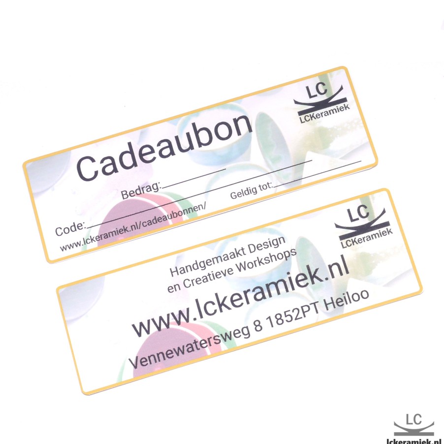 Cadeaubonnen En Kaarten Lc Keramiek | Cadeaukaart 20Ac90