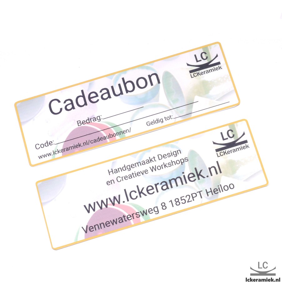 Cadeaubonnen En Kaarten Lc Keramiek | Cadeaukaart 20Ac80