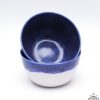 Servies Lc Keramiek | Set Van 2 Porseleinen Kommen, Blauw Wit 89,5Cm